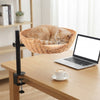 Elevated Bamboo Cat Desk Bed