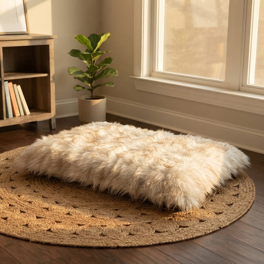 Faux Fur Orthopedic Dog Bed
