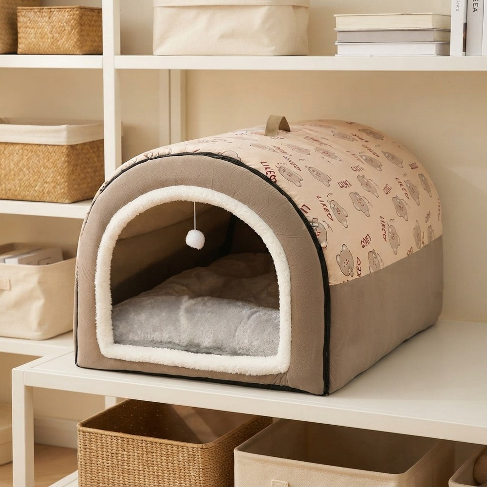 CozyPaws Plush Dog Bed