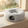 Plush Cat Bed with Tunnel