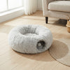 Plush Cat Bed with Tunnel